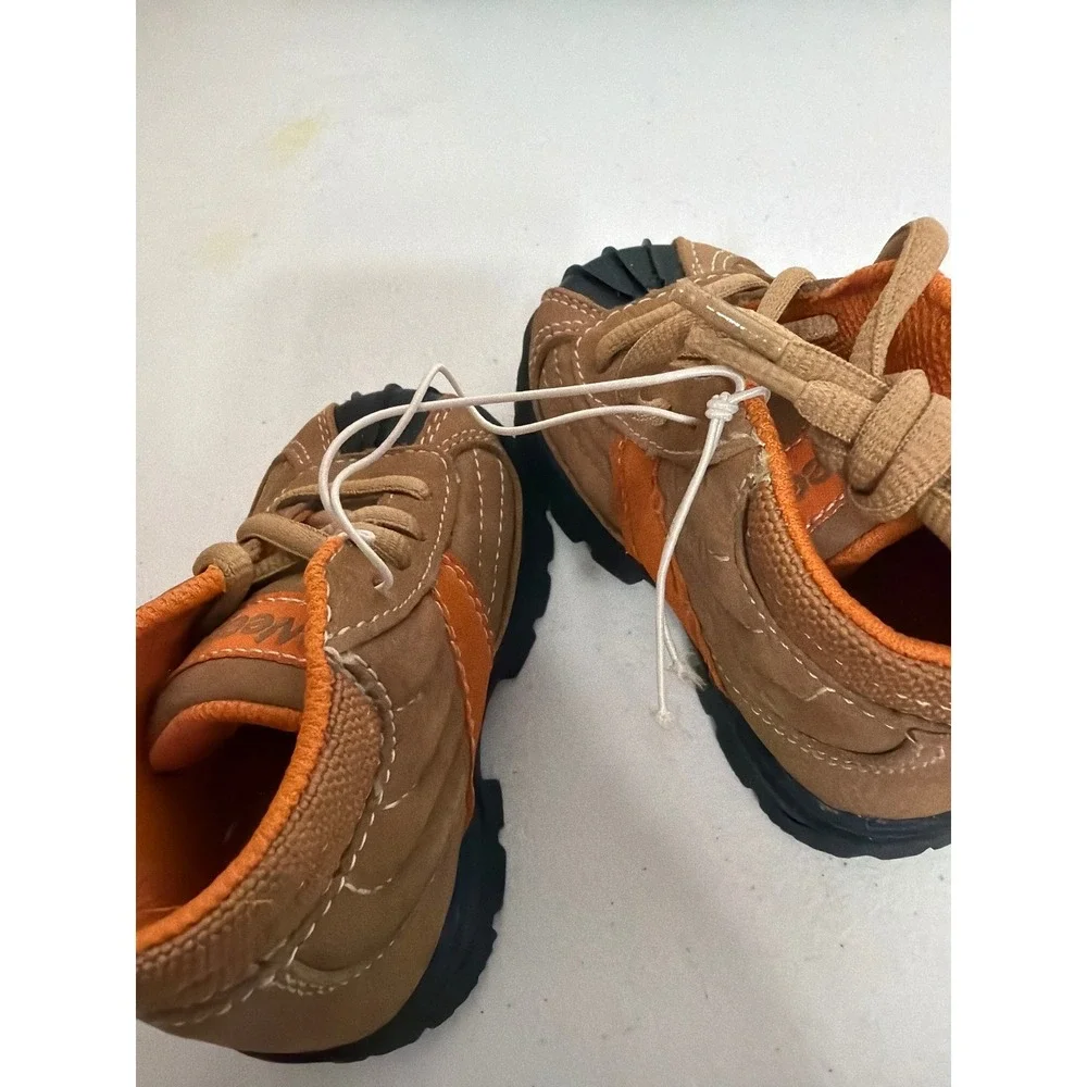 NEW Weebok by Reebok Rough & Tumble Toddler Boots Tan Orange Leather Size 5